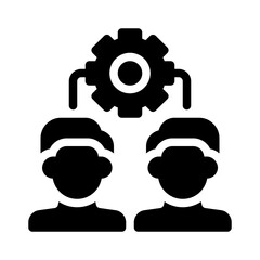 resource allocation glyph icon