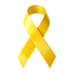 yellow-ribbon-symbol-isolated-on-white-background