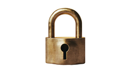 Naklejka premium lock and key on white background