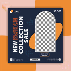 Fashion social media post instagram and facebook post template flyer template
