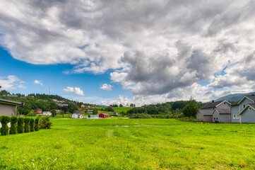 Obraz premium Vinjeora is a village in Heim Municipality, Trøndelag county, Norway.