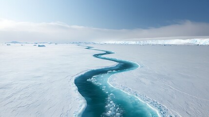 Antarctic Meltwater River.
