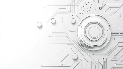 Obraz premium Abstract circuit board design, futuristic technology, background image, for website or product presentation