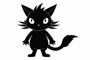 coloring page silhouette black vector