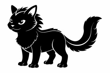 coloring page silhouette black vector