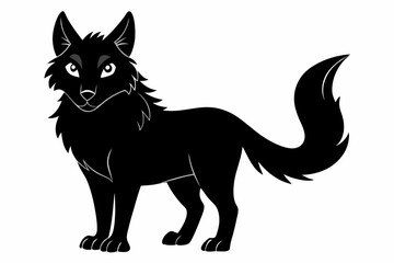 coloring page silhouette black vector