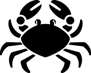 Vintage  engraving illustration of crab. Seafood emblem with crab. Vector crab illustration