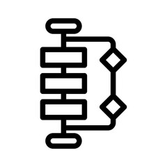 machine learning line icon
