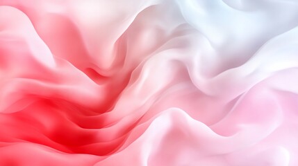 Obraz premium Abstract flowing red and white digital cloud-like background art