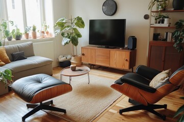 Mid-Century Modern Living Room Interior Design