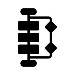 machine learning glyph icon