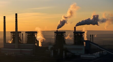 Concetto di inquinamento dell'aria, fumi tossici industriali, smog e surriscaldamento del pianeta