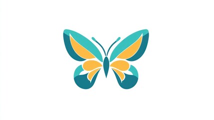 Colorful butterfly graphic design, for branding, or background art
