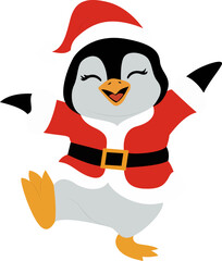 , Merry Christmas Jolly Penguin