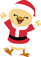 , Merry Christmas Jolly Chick