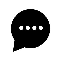 Fototapeta premium Chat Message Bubbles Icon Vector. Talk bubble. Communication icons. SMS. Chatting icons