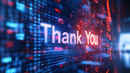 Digital Gratitude: A Thank You Message in a Stream of Data