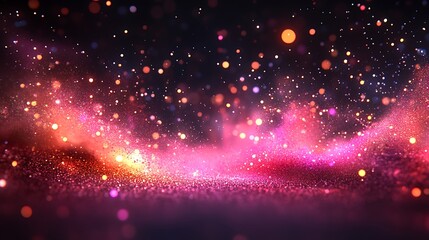 Fototapeta premium Abstract Sparkling Cosmic Glow.