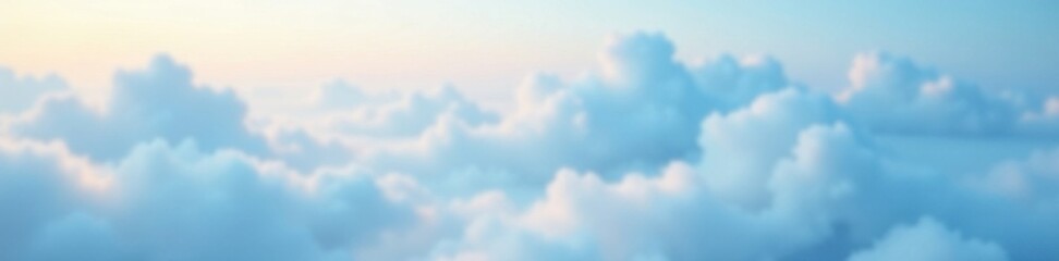 gentle gradient light blue hues with blurred cloud formations, ambient, misty, clouds
