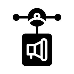 affiliate marketing glyph icon