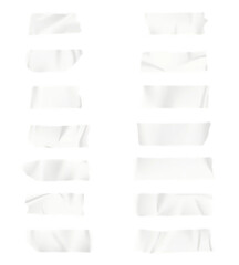 set of paper banners