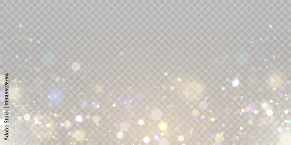 Poster abstract glare, bokeh soft warm glow color. vector illustration for backgrounds and textures