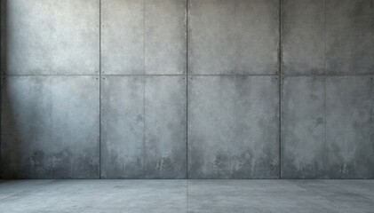 Industrial grey concrete wall with visible texture, used as a background for modern design , rugged surface, urban backdrop, industrial concrete