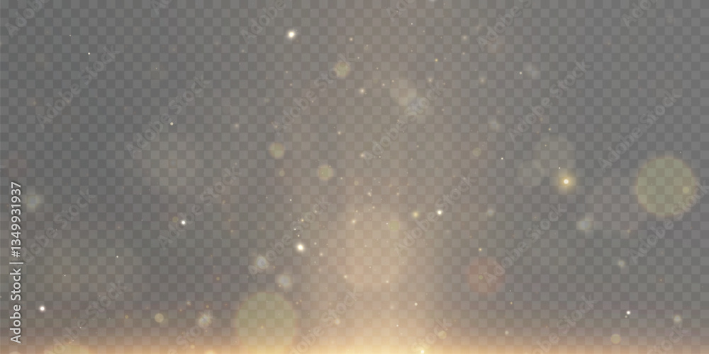 Poster Abstract glare, bokeh soft warm glow color. Vector illustration for backgrounds and textures
