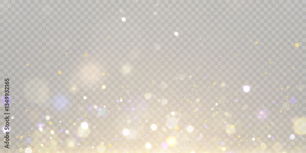 Wall mural abstract glare, bokeh soft warm glow color. vector illustration for backgrounds and textures