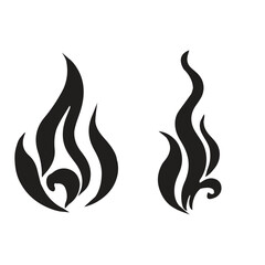 set of fire flames