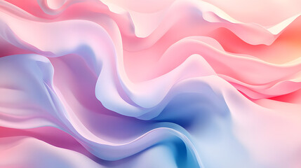 Obraz premium Fluid Fabric Art: This image showcases a vibrant and dynamic abstract composition with flowing fabric, the artful play of colors and textures.