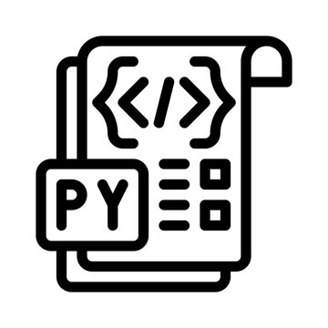 Python line icon
