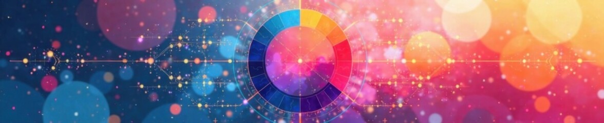 Fototapeta premium Minimalist circle template for data visualization , data, circles