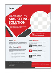 
 Corporate A4 Size business flyer, Geometric shape, editable vector template design,marketing, business proposal, promotion, advertise, publication,perfect for creative professional,modern .
