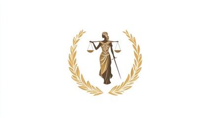 Justice Lady Emblem, Legal Concept, Symbol