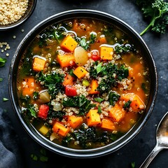 Nutritious Vegetable Kale Soup