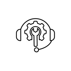 After sales support icon vector graphics