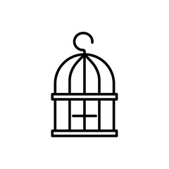 Bird cage icon vector graphics