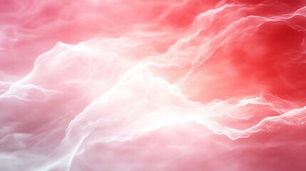 Red and white nebula illustration. Soft, dreamy, cosmic abstract background