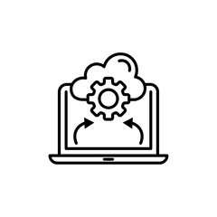 Data Migration icon vector graphics