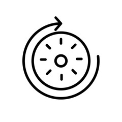 Duration icon vector graphics