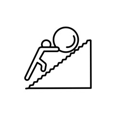 Effort icon vector graphics