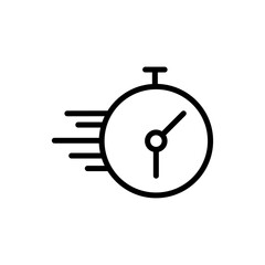 Fast time icon vector graphics