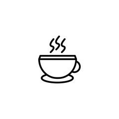 Hot drinks icon vector graphics