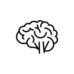 Human brain icon vector graphics