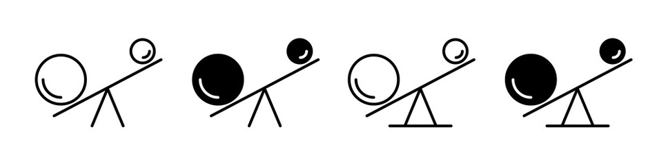 Leverage icon vector graphics