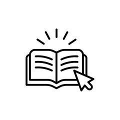 Online library icon vector graphics