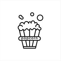 Popcorn icon vector graphics