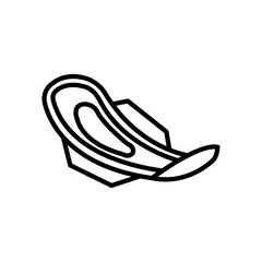 Sanitary pad icon vector graphics