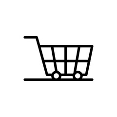 Shopping cart icon vector graphics